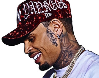 Chris Brown Transparent PNG Comic-Style | DIY T-Shirt Design (Digital Download)