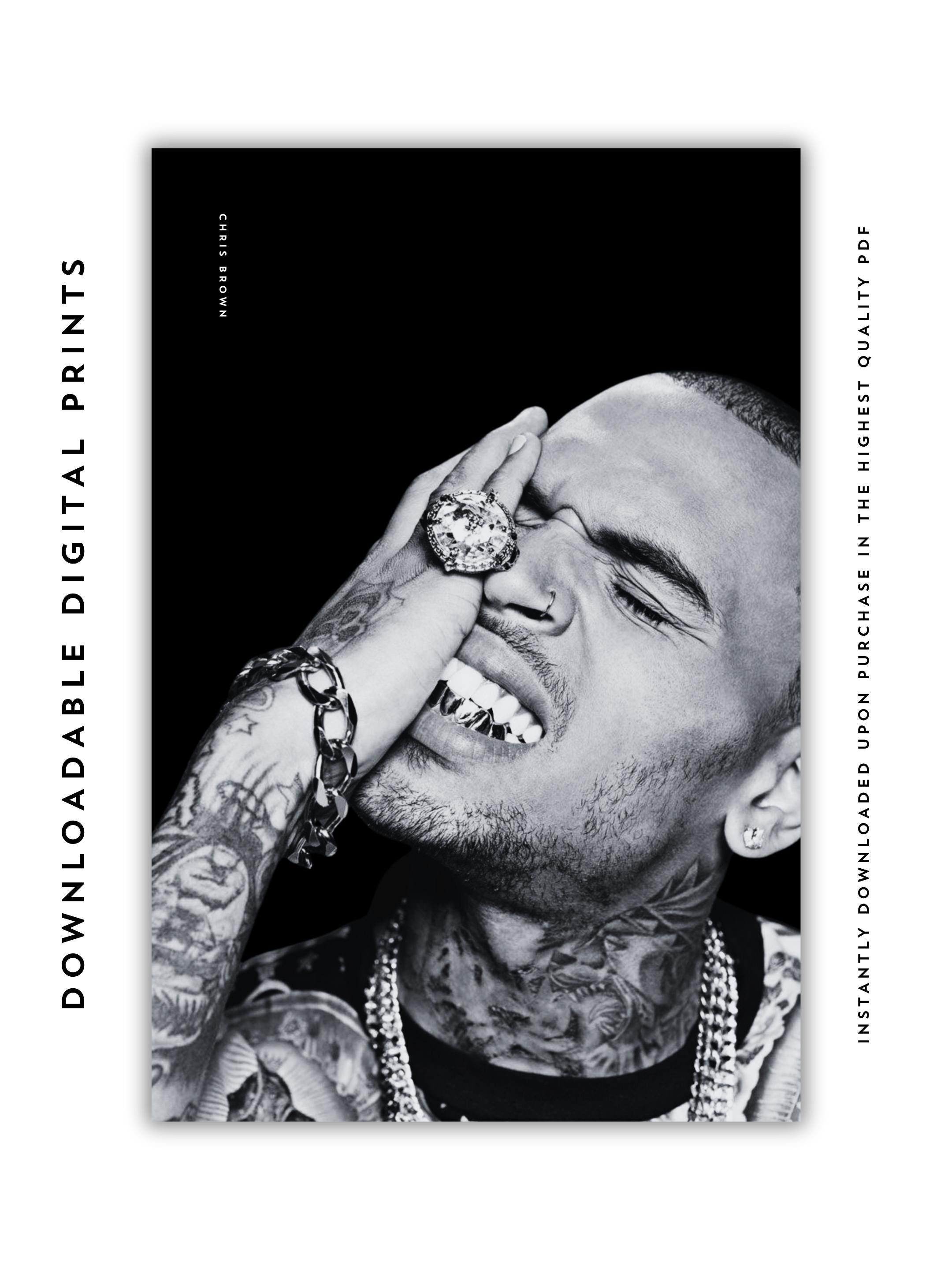 Chris Brown: Downloadable Wall Art Poster (PDF Files Included