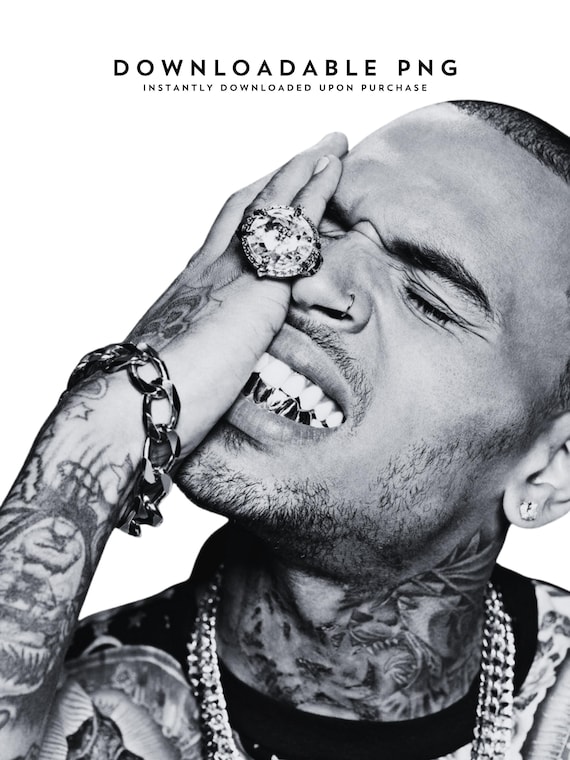 Chris Brown PNG: Downloadable Transparent PNG, DIY T-Shirt Design