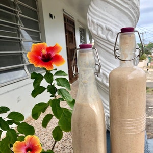 SÚPER FÁCIL Receta vegana de coquito puertorriqueño para una bebida navideña rápida y sencilla con coco especiado y sin lácteos Coquito Boricua Bebida festiva