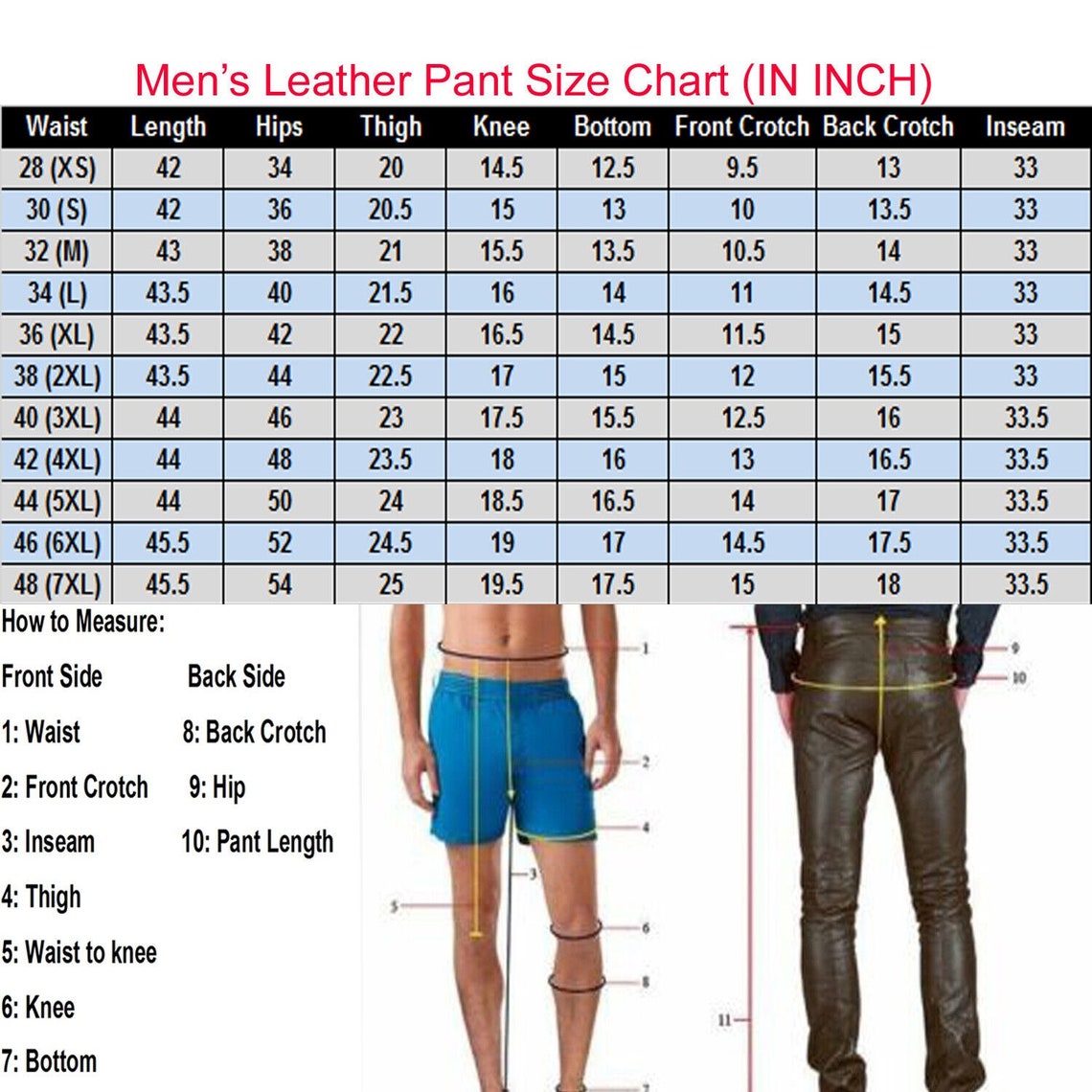 Mens Brown Leather Pants Slim Fit Biker Cowhide Leather Trousers Etsy