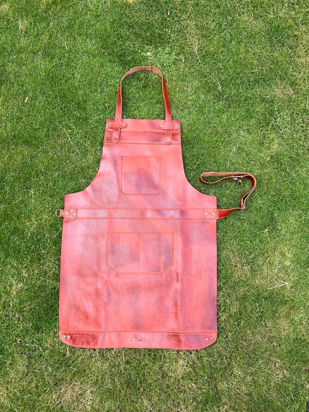 Custom Leather Apron Wood Working Apron Welding Apron BBQ Etsy