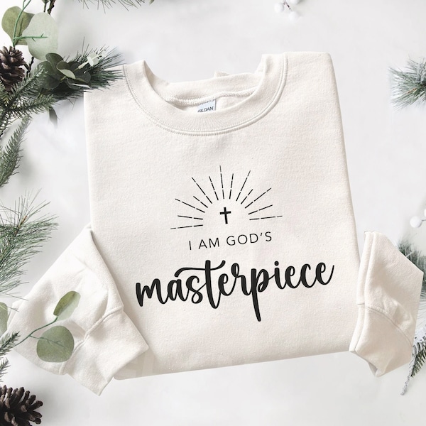 I am god's masterpiece svg Christian svg, Religious svg, Bible Verse svg, Blessed svg, Jesus Svg, God Svg, Faith svg, Cut Files for Cricut