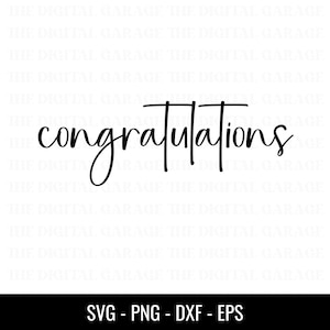 Parabéns SVG, Parabéns Svg, Comemore Svg, Svg de felicitações, Cartão de parabéns, Cartão imprimível, Arquivo recortado Cricut, Silhueta