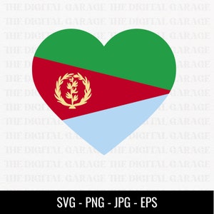 Drapeau de l’Érythrée SVG PNG, Love Eritrea, Eritrea Svg, Eritrea Clipart, Eritrea Png, Eritrea Heart