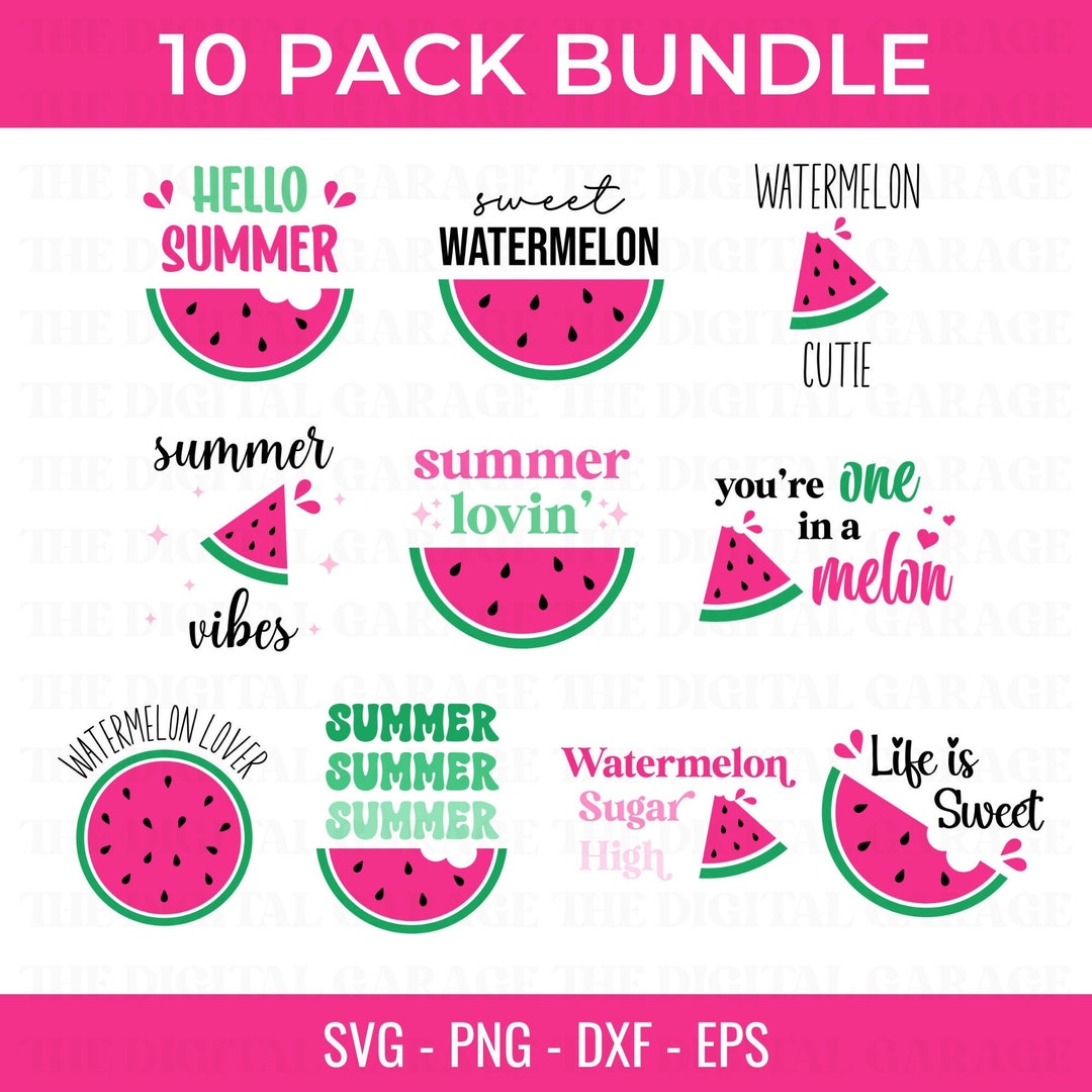 Watermelon SVG, Watermelon Design SVG, Summer Svg, Vacation Svg, Summer ...