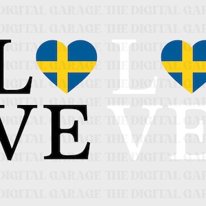 Sweden Flag SVG PNG, Love Sweden, Sweden Svg, Sweden Clipart, Sweden Png, Sweden Heart