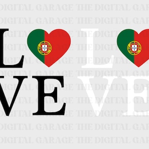 Portugal Flag SVG PNG, Love Portugal, Portugal Svg, Portugal Clipart, Portugal Png, Portugal Heart