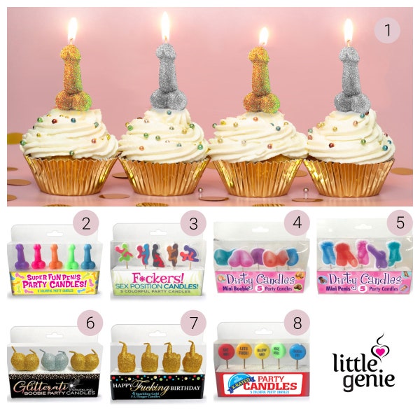 Bachelorette & Birthday Novelty Candle Sets