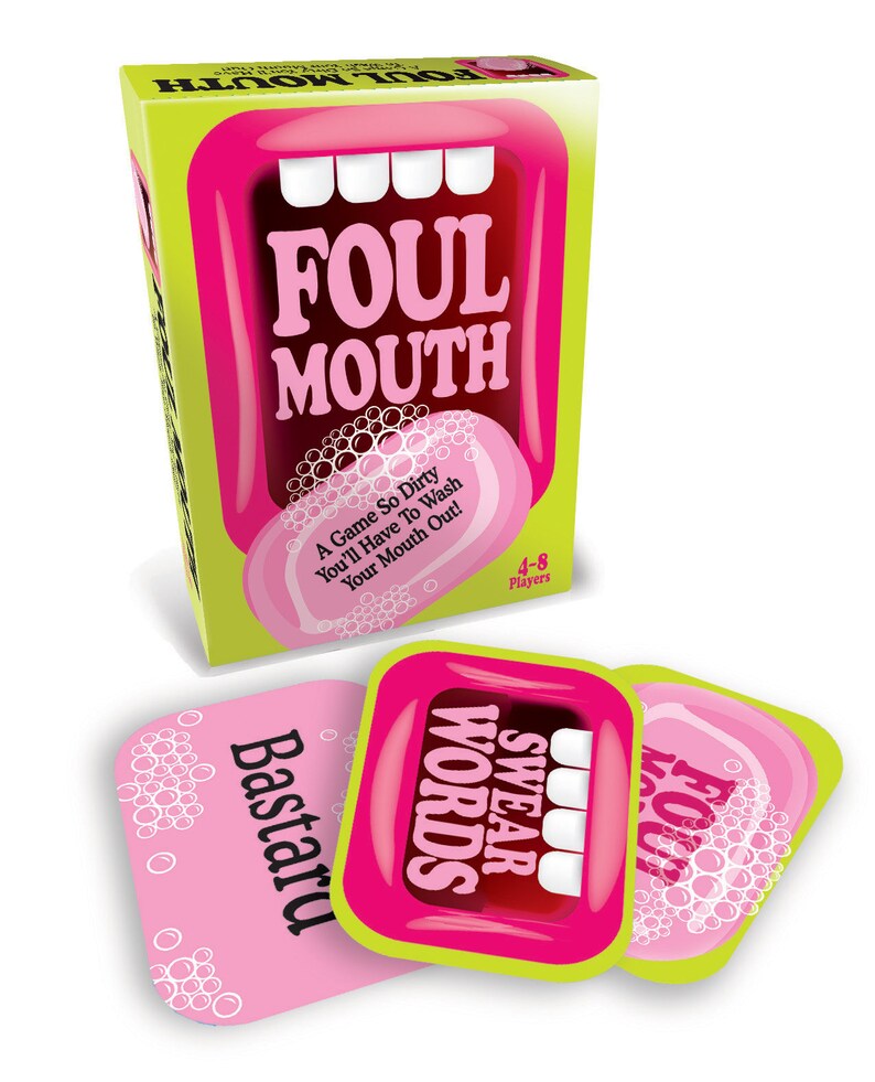 Foul Mouth Drinking Game/ Adult Birthday Party Game/ Bachelor Party/ Stag Party/ NSFW