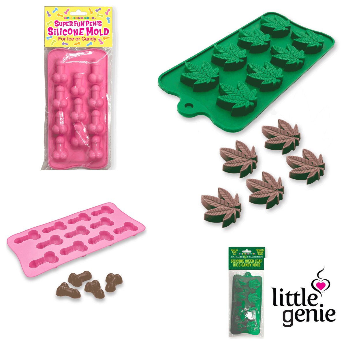 Silicone Funny Penis Dick Ice Cube Tray prank Jelly Candy Mold Night Hen  Party