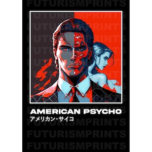 American Psycho Anime Artwork Stampa / A2 / A3 / A4 / A5 / Stampa digitale
