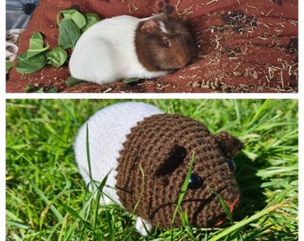 Bespoke, personalised , crochet ,guinea pig cushion