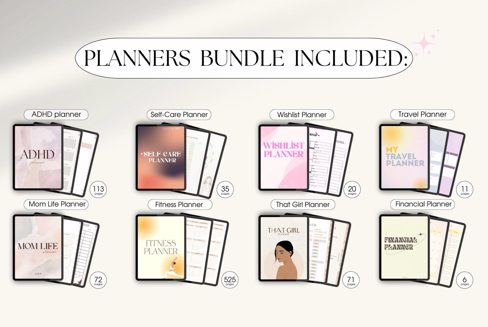 PLR Resell Digital Planner Bundle , Commercial Use, Canva Editable ...