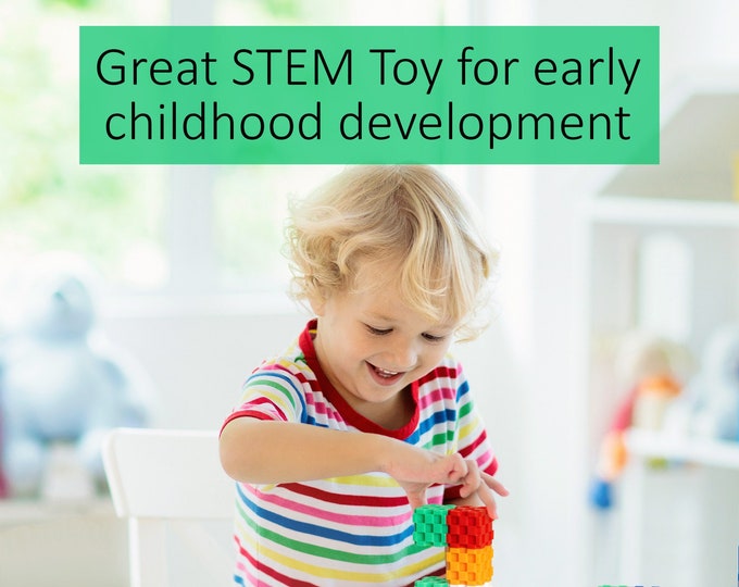 Stem Science Building Blocks Toy Set, Engineering Building Toys, Toddlers and Kindergarten Building Set, Multipiece STEM Construction Toys.