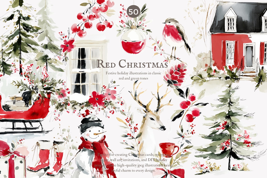 Red Christmas Set  KF83989