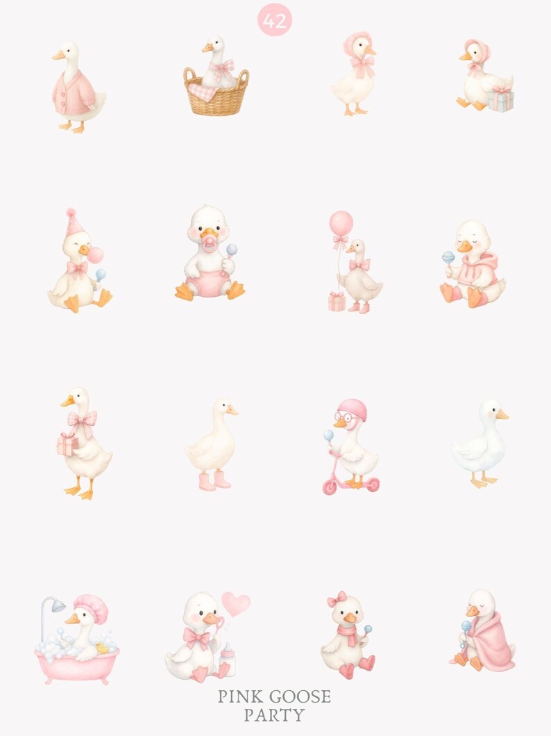 Watercolor Clipart - Png Illustration - Nursery Animals - Baby Shower ...