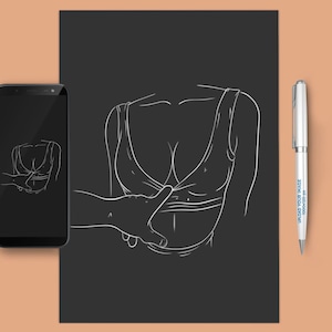 Sensual Teasing Art - Digital PDF & JPEG Print File