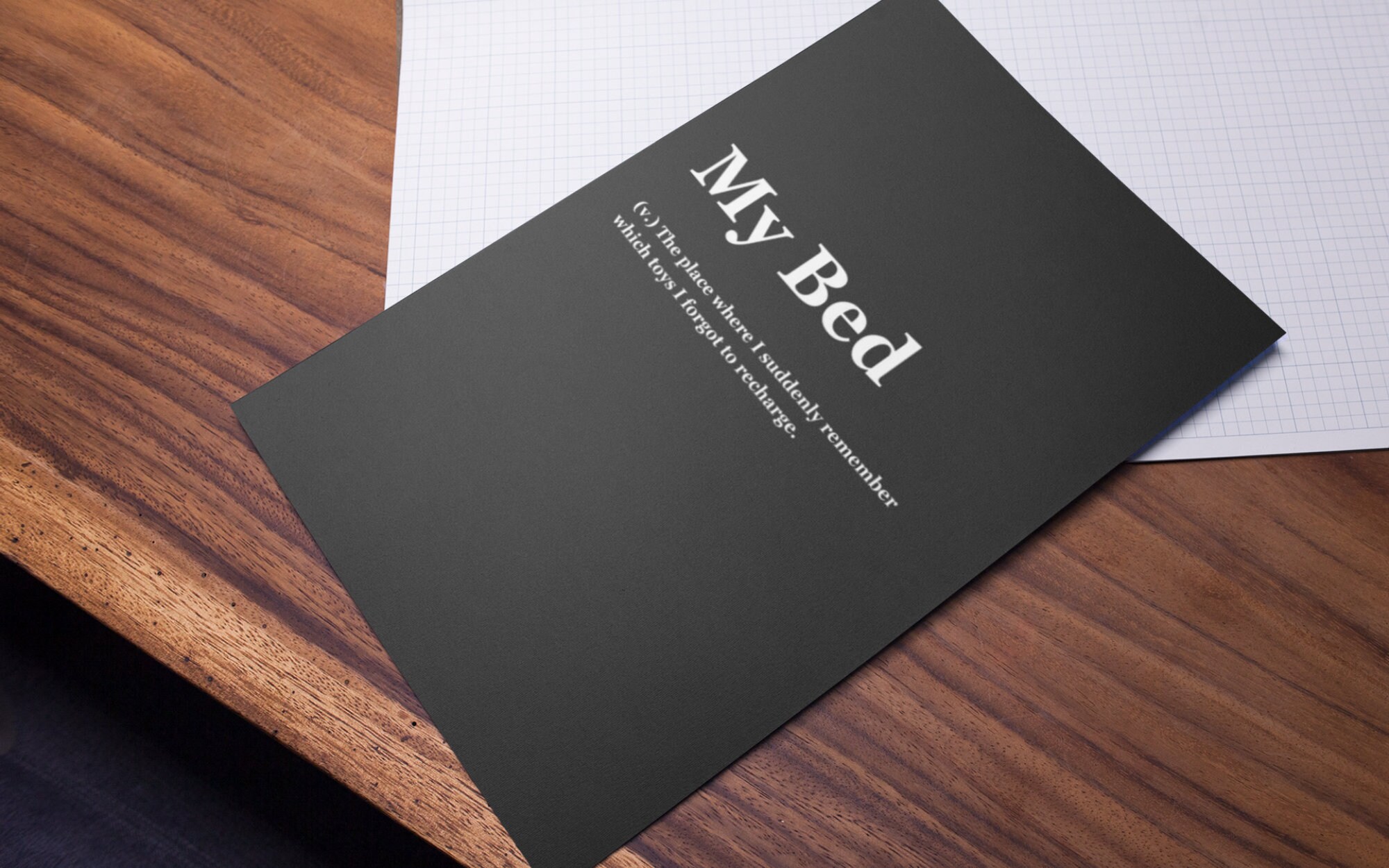 My Bed Dictionary Meaning Wall Art Digital PDF & JPEG Etsy