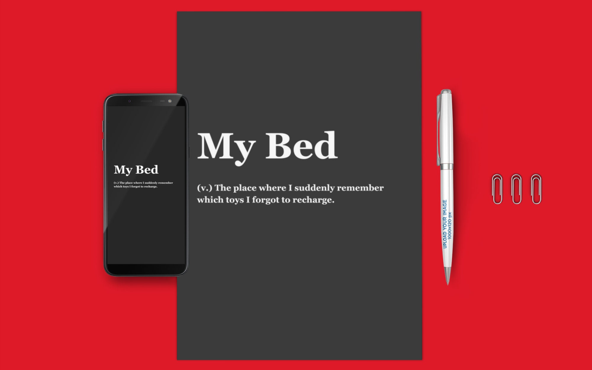 My Bed Dictionary Meaning Wall Art Digital PDF & JPEG Etsy