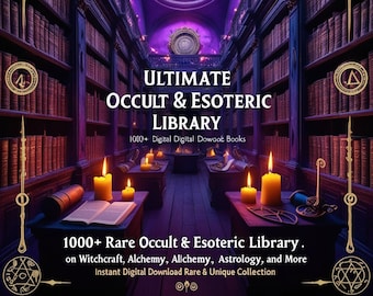 Biblioteca esoterica e occulta definitiva / Oltre 1000 libri occulti su stregoneria, alchimia, astrologia e altro ancora