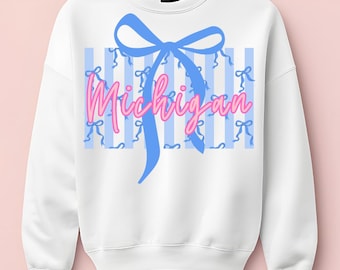 Michigan Coquette PNG, Design de chemise BCBG (téléchargement numérique)