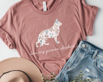 German Shephard T Shirt, Dog Mom TShirt, Shepherd Mom Shirt, Dog Lover Tee, Dog Owner Gift, Fur Mom, Dog Tees, Gifts for Dog Mom, Dog Breeds