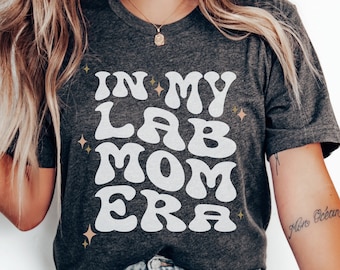 Retro Lab Mom Era Shirt, Labrador Retriever Dog Breed TShirt, Labrador Dog Lover Tee, New Lab Puppy Owner Gift, Pet Mama T Shirt for Her