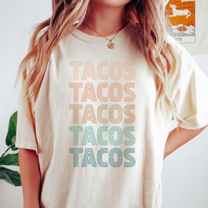 Retro Taco Shirt | Taco Lover T Shirt, Cinco De Mayo Fiesta Party Tee, Taco Tuesday, Taco Lover Gift, Mexican Food T-Shirt, Foodie Shirts