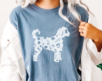 Wildflower Doodle Shirt, Gift for Goldendoodle Mom, Dog Lover TShirt, Cute Floral Dog Breed Tee, Animal Lover Gift For Her, Pet Owner Shirt