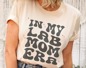 Retro Lab Mom Era Shirt Gift For Dog Mama, Labrador Retriever Dog Breed TShirt, Dog Lover Tee, New Puppy Owner Gift, T Shirt for Pet Mom