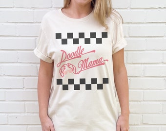 Retro Golden Doodle Shirt for Dog Mama, Labradoodle Mom T-Shirt, Dog Ears Tee For Pet Owners, Doodle Breed Top, TShirt Gift for Animal Lover
