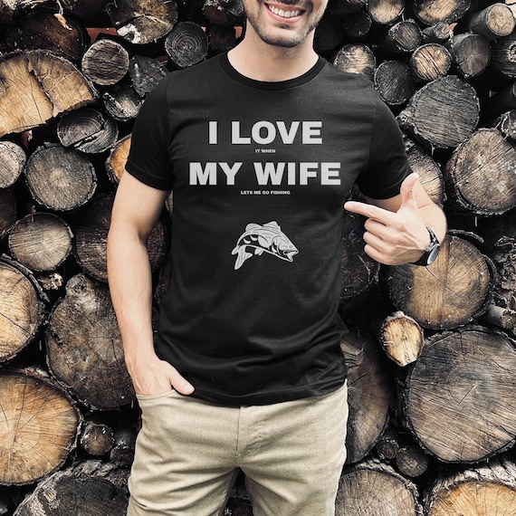 Husband Fishing Shirt, Mens Fishing Shirts Funny, Dad Fisherman