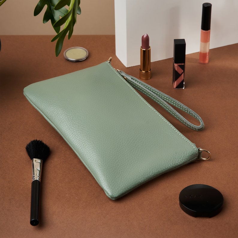 leather makeup case, travel cosmetic bag, makeup storage bag