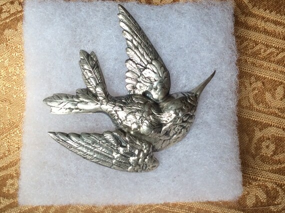 Sterling Silver Hummingbird pin - image 8