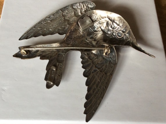 Sterling Silver Hummingbird pin - image 5