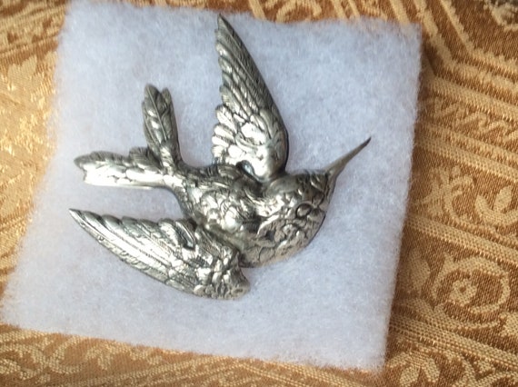 Sterling Silver Hummingbird pin - image 9
