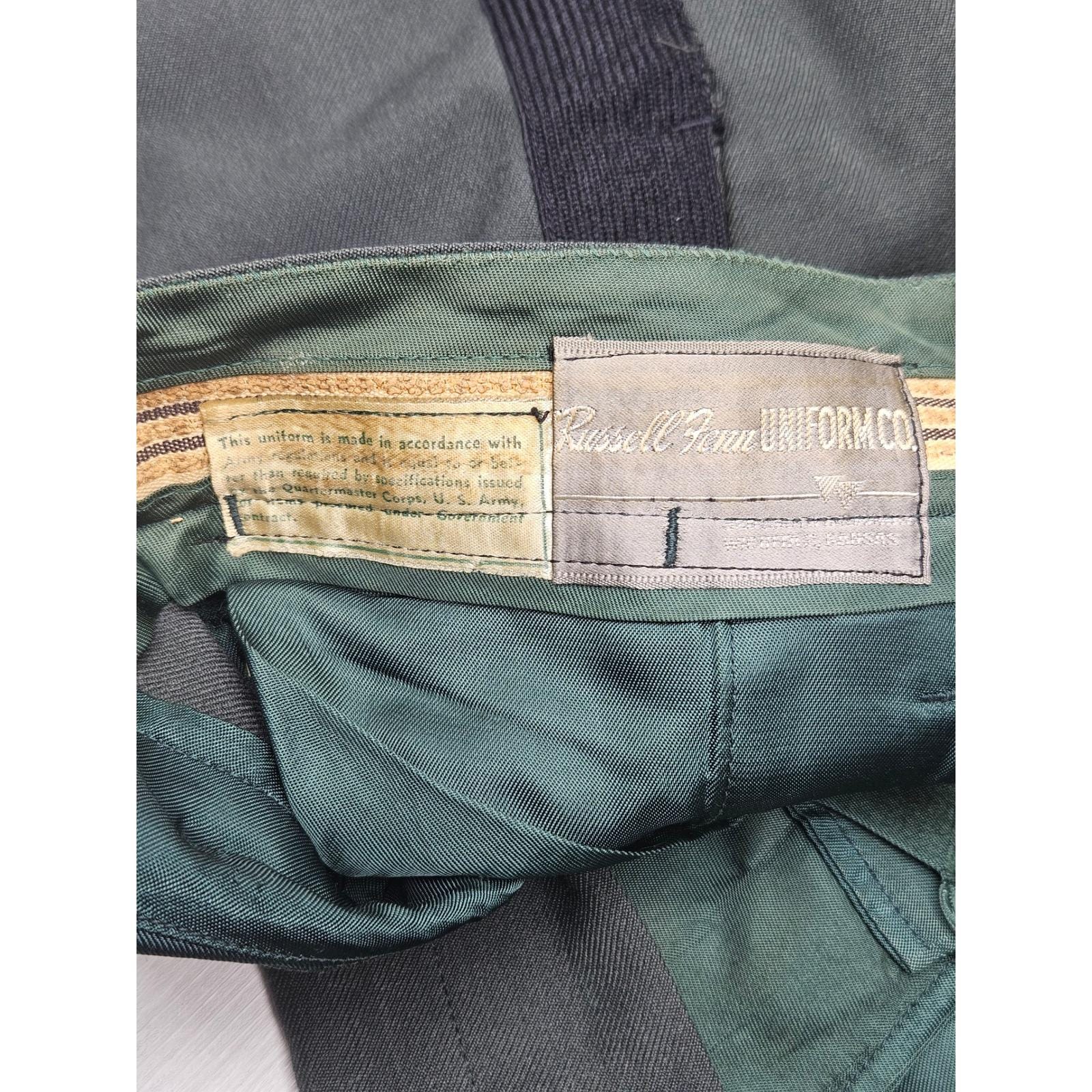 Russell R Fenn Vintage US Army Uniform Set Russell Fenn Officer Jacket & Trousers 1956 ...