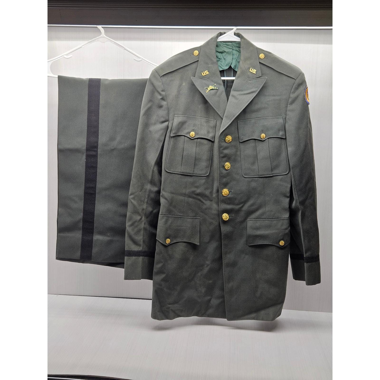 Russell R Fenn Vintage US Army Uniform Set Russell Fenn Officer Jacket & Trousers 1956 ...