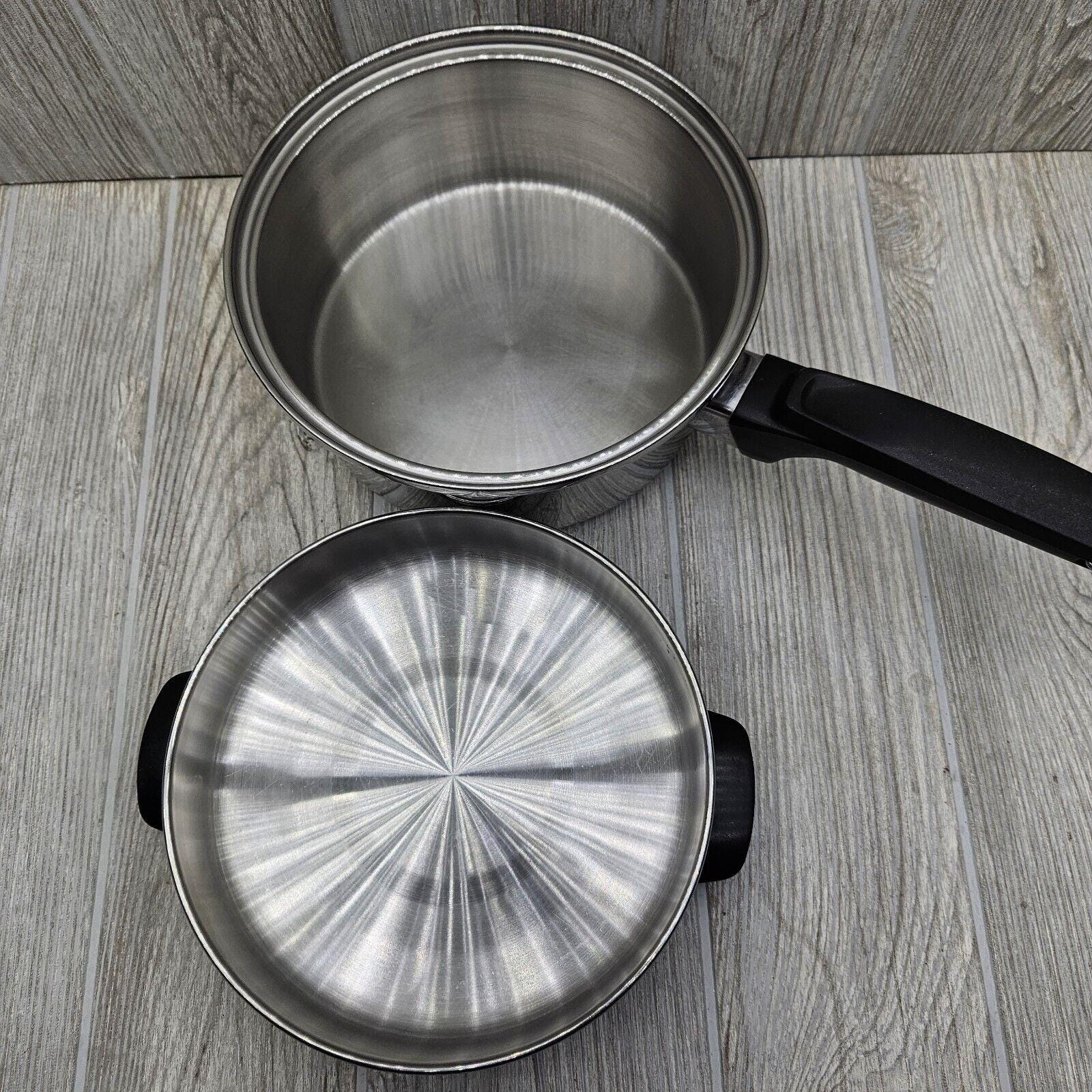 Vintage Royal Queen Multi-core 5 Ply 2 Qt Sauce Pan Great