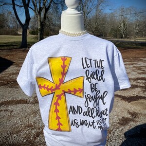 Softball Shirt | Softball Mom Shirt | Softball Mama | Ballpark Mama | Girl Mom | Let The Field Be Joyful | Softball | Softball Mama | Mama