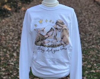 Mary Did You Know Shirt | Baby Jesus Christmas Shirt | Christmas | Christmas Shirt | Christian Shirt | Leopard Christmas | Nativity Shirt