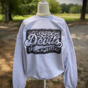 Devils Sweatshirt | Blue Devils Mom Shirt | Football Mom | Blue Devils Sweatshirt | Red Devils Sweatshirt | Devils Football Shirt | Football