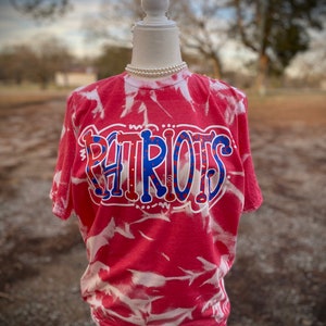 Patriots Bleached Shirt | Patriots Shirt | Patriots Football | Patriots Football Mom | Football Mom Shirt | Patriots Basketball | Basketball
