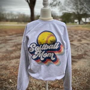 Softball Mom Sweatshirt | Retro Softball Sweatshirt | Softball Mama | Softball Gift | Girl Mom | Ball Park Mama Sweatshirt | Softball Shirt