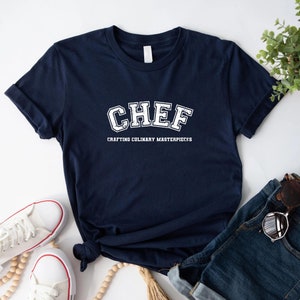 Chef Shirt for Culinary Lovers | Funny Cooking Gift Tee for Foodies and Kitchen Pros | Crafting Culinary Masterpieces Daily