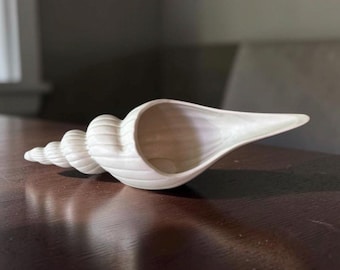 Vintage 1981 Fitz And Floyd Large Ceramic Conch Shell Planter