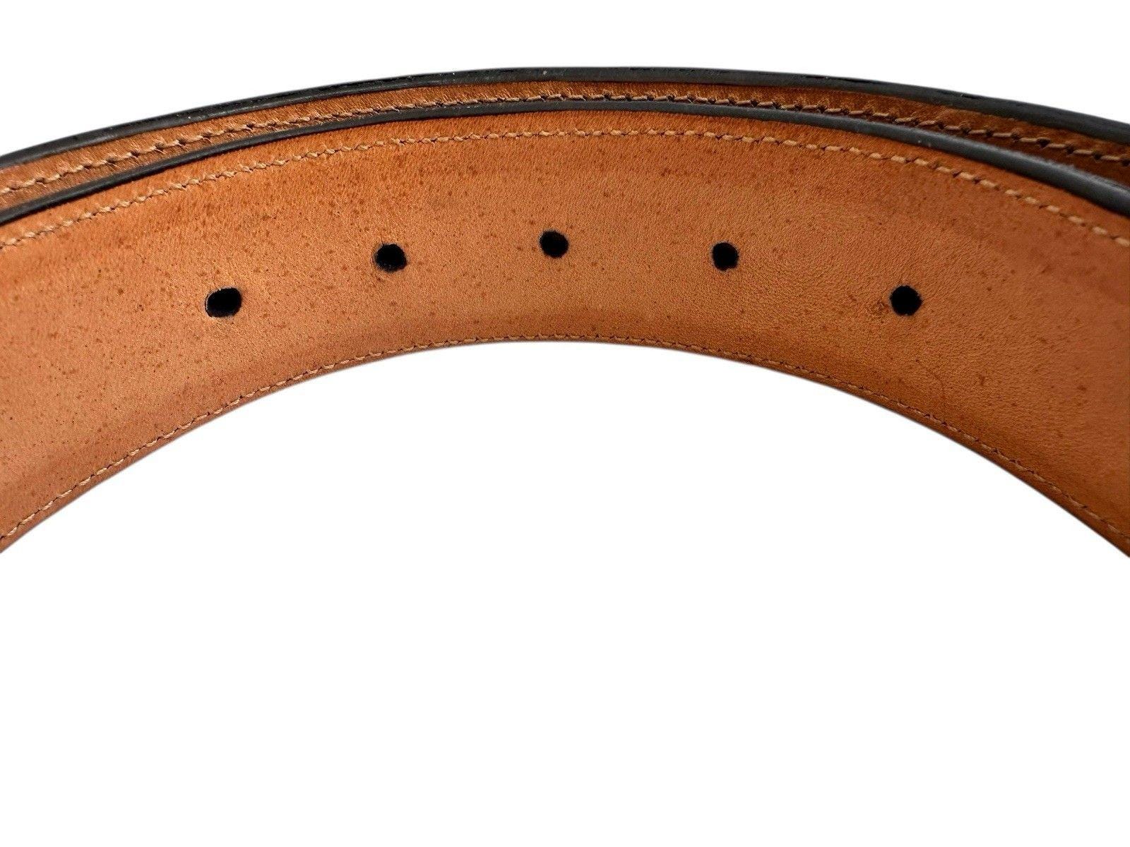 Appaloosa Hand Tooled Reversible Leather Belt Size 40 Tooled Leather Belt Man Black Brown 34 Appaloosa Trading Co  main image 2