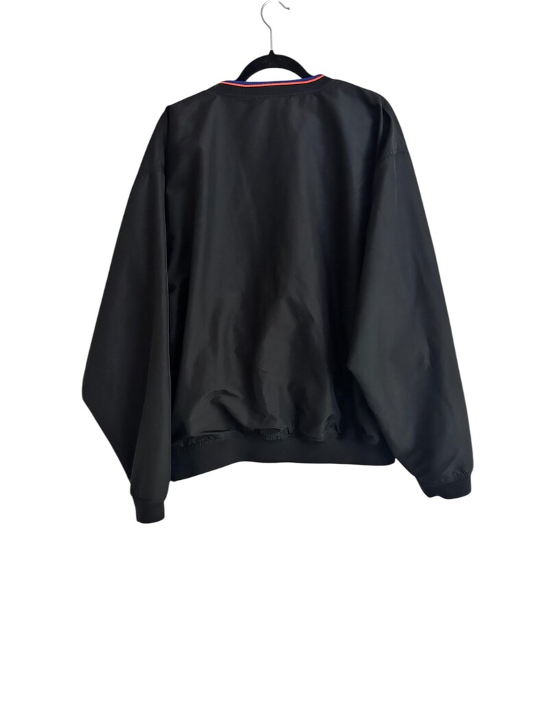 Vintage Nike Middle Swoosh svart New York Half Zip vindjacka pullover jacka herr XL bild 6