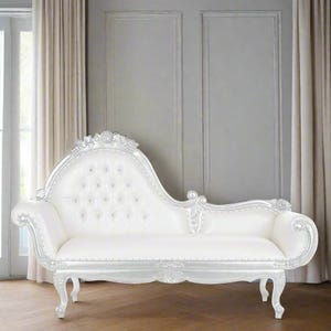 Handmade Royal Crystal Tufted Party Chaise Lounge